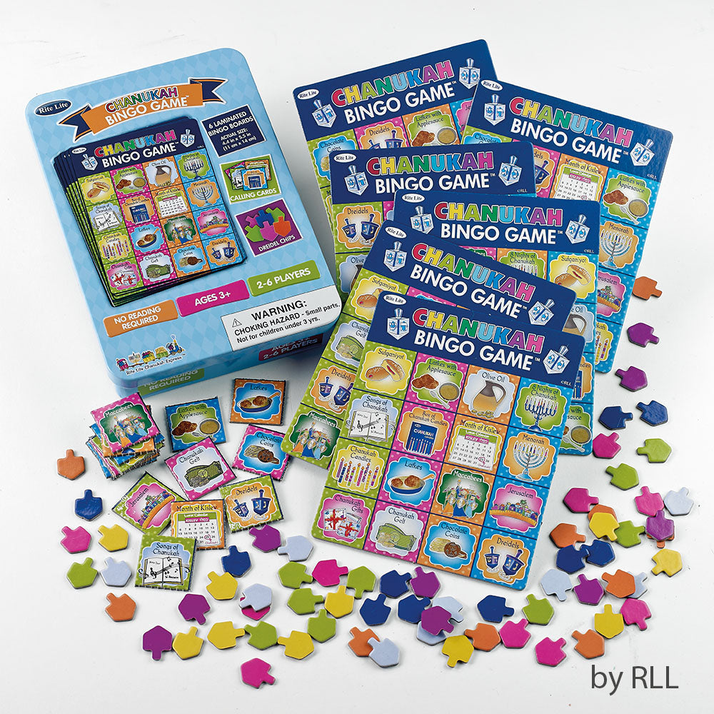 Chanukkah Bingo Game in collectible tin