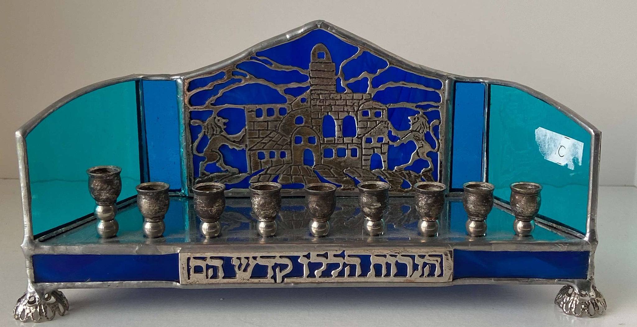 Stained Glass Menorah